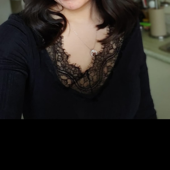 H&M - Lace Neck Top - Picture 3 of 3